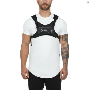 メンズ コーデ トレーニング イン メンズ レディース ヒップ ホップ タクティカルベスト スポーツ ランニング 多機能 チェスト バッグ ベスト バック パック