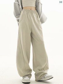 レディース　ファッション　コーデ　春　夏　秋 ワイド レッグ フロア パンツ カジュアル ステッチ