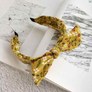 レディース ファッション コーデ 春 夏 秋 ファッション小物 フレッシュ 取り外し 可能 整形 ヘア バンド ヘアピン レディース 花柄 生地 韓国 ウサギ 耳 ヘッド 帽子