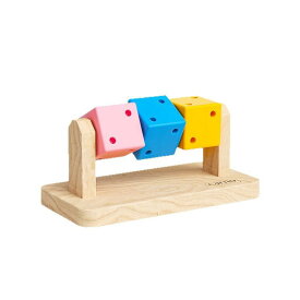 ハムスター用品 木製 ナチュラル モジュール式 隠れ家 遊び場 楽しいキューブ ゴールデンハムスター 小動物用 ストレス解消 運動不足解消 ケージレイアウト 快適居住空間 セット(x2)