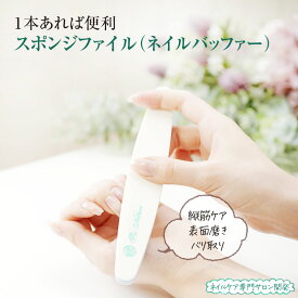 スポンジファイル ネイルバッファー 爪磨き 爪表面の整え【ネイルケア専門サロン】プロ仕様 爪やすり 爪表面ケア 爪ツヤ 凹凸整え 爪の縦筋 爪先のバリ取り 二枚爪対策 自爪ケア プリナチュール サロンワーク 220/280G 爪やすり 繰り返し使用可能 使い方説明書付き
