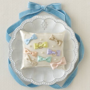 クロバーのリングピローキット(スウィートマカロン) 廃番 送料無料 手芸 ハンドメイド ウエルカムベア ウェディングギフト 結婚 ブライダル雑貨 ドレス 披露宴