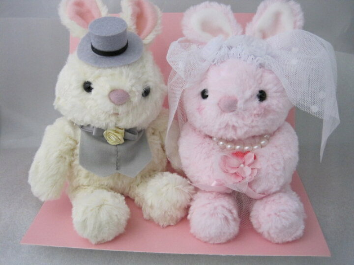 楽天市場 うさぎのウェディングドール ウサギ ラビット 結婚祝い ギフト ウエルカムベア 結婚式演出 ブライダル雑貨 披露宴 ウェルカムボード プリンセスガーデン 楽天市場店