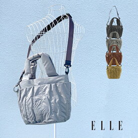 ELLE エル 2wayトート　バッグ　クシュクシュ　6431805【プレゼント最適品】【秋冬新作】 使い やすい