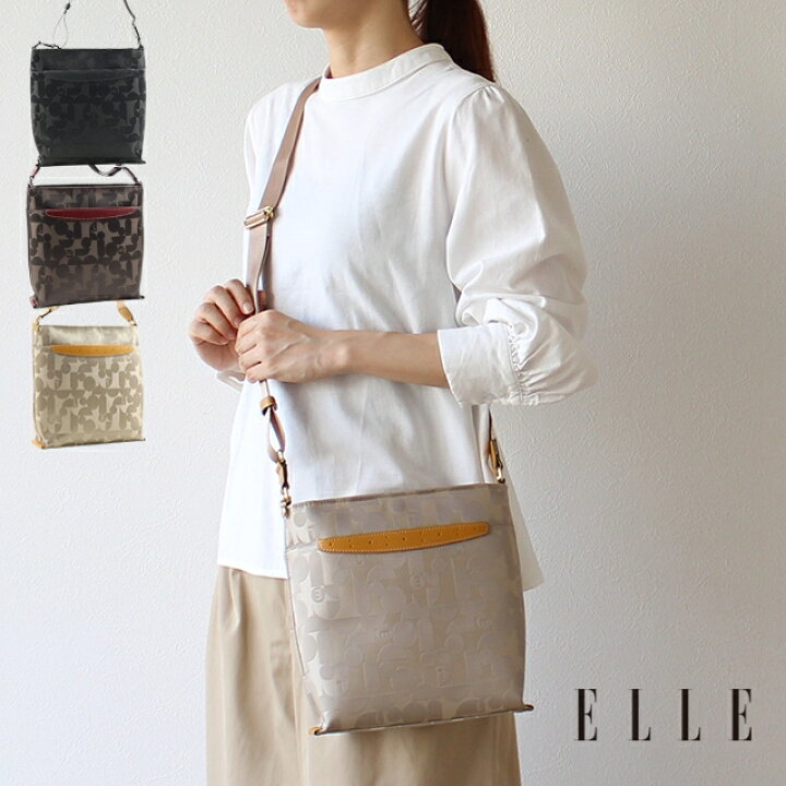 楽天市場】ELLE エル ショルダーバッグ シェリール 6430877【楽ギフ_ 