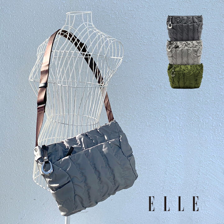 楽天市場】ELLE エル ショルダーバッグ バッグ クシュクシュ 6431801 