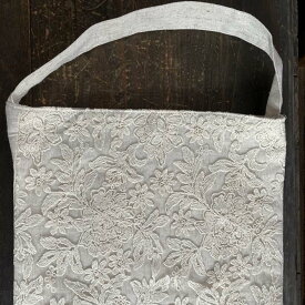 4/23まで★10％OFFクーポン★ レース バッグ ショルダーバッグ レース布 レース生地 30×31×4cm オフホワイト レース刺繍 花刺繍 botany race ボタニーレース G3 ショルダーバッグ ヨーロピアン おしゃれ エレガント アンティーク クラシック