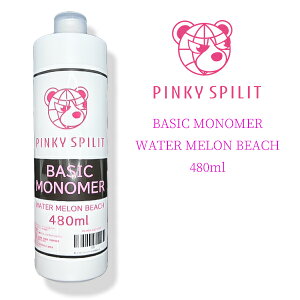 PINKY SPILIT BASIC MONOMER WATER MELON BEACH 480ml �s���L�[�X�s���b�g �x�[�V�b�N���m�}�[ �E�H�[�^�[�������r�[�`�̍��� ���m�}�[ EMA �l�C�� �A�N�������L�b�h ���L�b�h