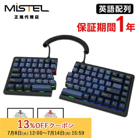 [13%OFFクーポン 14日15:59まで]Mistel Barocco MD770 RGB BT 無線 キーボード 英語 US 配列 静音赤軸 銀軸 ML-MD770RBT-Uシリーズ ミステル 左右分割型 分割 分離 スプリット メカニカル 角度調整 85キー win mac 有線 ワイヤレス メカニカルキーボード