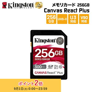 LOXg SDJ[h 256GB Canvas React Plus SDJ[h UHS-II U3 V90 SDR2/256GB sdJ[h256gb Kingston SDXC 4K 8K  J uhs V Ki LZs