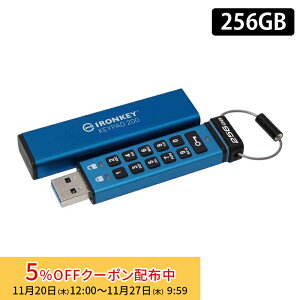 y[J[񂹁zLOXg IronKey Keypad 200 (USB-A) 256GB USBtbVhCu L[pbht n[hEFAÍ IKKP200/256GB Kingston USB Í pX[h Lbv L[pbh 