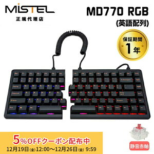 [5%OFF�N�[�|�� 26�����܂�]Mistel Barocco MD770 RGB �L�� �L�[�{�[�h �p�� US �z�� �É��Ԏ� ML-MD770R-U-SR/BK �~�X�e�� ���E�����^ ���� ���� �X�v���b�g ���J�j�J�� �p�x���� Cherry MX 85�L�[ win mac �ݑ
