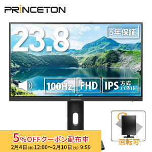 �v�����X�g�� 23.8�C���` �t���f�B�X�v���C �t��HD 100Hz IPS�����p�l�� �������� �s�{�b�g �X�C�[�x�� PTF-H241WS-BK �t�����j�^�[ 23.8�^ FHD HDMI DisplayPort Type-C USB �f�B�X�v���C ���j�^�[ �}���`�X�^