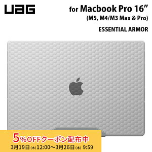 [5%OFF�N�[�|�� 26�����܂�]UAG MacBook Pro 16�C���` (M5,M4/M3 Max & Pro)�p�P�[�X ESSENTIAL ARMOR �A�C�X�i�N���A�J���[�j �ϏՌ� UAG-MBP16M4-EMS-IC ���[�G�[�W�[ PC�P�[�X MacBookPro M4 M3 M2 2024 2023