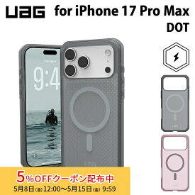 [5%OFFクーポン 15日朝まで]UAG iPhone 17 Pro Max用 MagSafe対応ケース DOT 全2色 耐衝撃 ドットパターン UAG-IPH25LA-DMSシリーズ ユーエージー 頑丈 アイフォンケース アイフォンカバー 衝撃吸収 軽量
