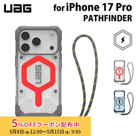 [5%OFFクーポン 15日朝まで]UAG iPhone 17 Pro用 MagSafe対応ケース PATHFINDER （ハンドストラップ同梱） 全2色 耐衝撃 スタンダード UAG-IPH25MA-MSシリーズ ユーエージー 頑丈 アイフォンケース アイフォンカバー 衝撃吸収 軽量
