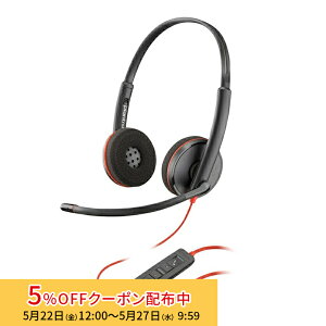 [5%OFF�N�[�|�� 27�����܂�][�o���N�i]Poly BLACKWIRE 3220 �w�b�h�Z�b�g USB-A�ڑ� �L�� �����p �m�C�Y�L�����Z�����O 80S02A6 �|���[ Plantronics �v�����g���j�N�X �u���b�N���C�A�[ �u���b�N���C���[ �R