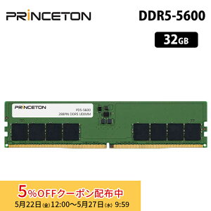 [5%OFF�N�[�|�� 27�����܂�]�v�����X�g�� ���݃����� 32GB DDR5 5600MHz PC5-5600 CL46 288pin UDIMM PD5-5600-32G ���݃������[ �����������[ �f�X�N�g�b�vPC�p ������ �f�X�N�g�b�v�p�\�R�� PC5-44800 �i�v�ۏ�