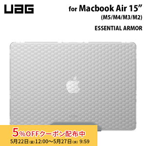 [5%OFF�N�[�|�� 27�����܂�]UAG MacBook Air 15�C���` (M5/M4/M3/M2)�p�P�[�X ESSENTIAL ARMOR �A�C�X�i�N���A�J���[�j �ϏՌ� UAG-MBA15M4-EMS-IC ���[�G�[�W�[ PC�P�[�X MacBookAir M4 M3 M2 2025 2024 2023