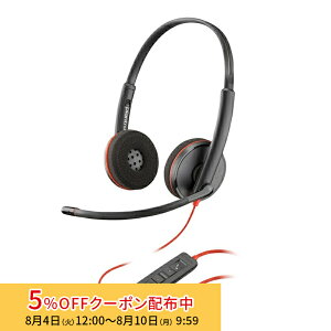 [5%OFF�N�[�|�� 10�����܂�][�o���N�i]Poly BLACKWIRE 3220 �w�b�h�Z�b�g USB-A�ڑ� �L�� �����p �m�C�Y�L�����Z�����O 80S02A6 �|���[ Plantronics �v�����g���j�N�X �u���b�N���C�A�[ �u���b�N���C���[ �R