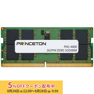 [5%OFF�N�[�|�� 28�����܂�]�v�����X�g�� ���݃����� 32GB DDR5 4800MHz PC5-4800 CL40 262pin non-ECC SO-DIMM PN5-4800-32G ���݃������[ �����������[ �m�[�gPC�p ������ �m�[�g�p�\�R�� PC5-38400