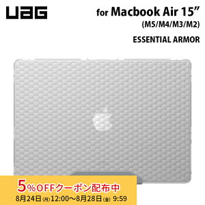 [5%OFF�N�[�|�� 28�����܂�]UAG MacBook Air 15�C���` (M5/M4/M3/M2)�p�P�[�X ESSENTIAL ARMOR �A�C�X�i�N���A�J���[�j �ϏՌ� UAG-MBA15M4-EMS-IC ���[�G�[�W�[ PC�P�[�X MacBookAir M4 M3 M2 2025 2024 2023