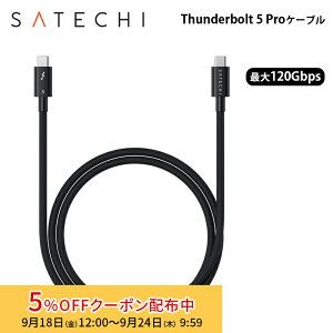 [5%OFF�N�[�|�� 24�����܂�]Satechi Thunderbolt 5 Pro �P�[�u�� 1m �ő�120Gbps�]�� PST-YTB5100K �T�e�` USB�P�[�u�� Type-C USB-C Thunderbolt �[�d�P�[�u�� �f�[�^�]��