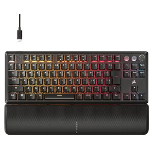 CORSAIR K70 PRO TKL �����\�z�[�����ʃv���O�����\�Q�[�~���O�L�[�{�[�h �e���L�[���X ���{��z�� �S2�F CH-911911G-JP (�u���b�N) / CH-911921G-JP (�z���C�g) �Q�[�~���O�L�[�{�[�h ���J�j�J���L�[�{
