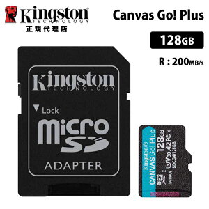 LOXg Canvas Go! Plus 128GB microSDJ[h UHS-I U3 V30 A2 SDJ[hA_v^t SDCG4/128GB Kingston microSD }CNSD switch XCb` jeh[XCb` h[ fWJ LpXS[ K