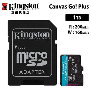 LOXg Canvas Go! Plus 1TB microSDJ[h UHS-I U3 V30 A2 SDJ[hA_v^t SDCG4/1TB Kingston microSD }CNSD switch XCb` jeh[XCb` h[ fWJ LpXS[ Ki 