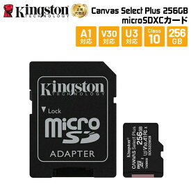 キングストン microSDXCカード Canvas Select Plus 256GB カードアダプタ付 SDCS2/256GB Kingston スマホ Android A1 アンドロイド HD 耐久性 マイクロSD microSD Android A1 パフォーマンスクラス switch スイッチ ニンテンドースイッチ 国内正規品 キャンセル不可