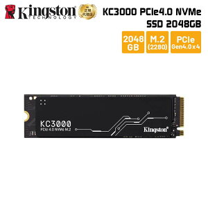 [�|�C���g5�{ 1��5�����܂�]�L���O�X�g�� SSD KC3000�V���[�Y 2048GB PCIe 4.0 NVMe M.2 2280 SKC3000D/2048G kingston ����SSD ���� Gen4 �V���� �������K�i �L�����Z���s��