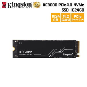 【メーカー取り寄せ】キングストン SSD KC3000シリーズ 1024GB PCIe 4.0 NVMe M.2 2280 SKC3000S/1024G kingston 内蔵SSD 内蔵 Gen4 新生活 国内正規品 キャンセル不可