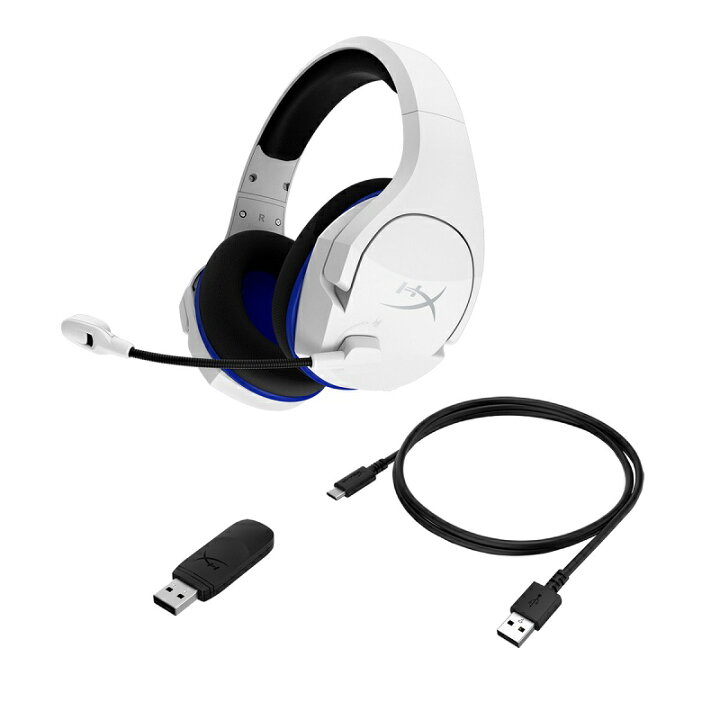 HyperX Cloud Stinger Core Wireless (PlayStation) ワイヤレスゲーミングヘッドセット ホワイト PS5 PS4 PC対応 4P5J1AA (HHSS1C-KB-WT/G) ハイパーエックス 軽量 2年保証 ゲーミングヘッドセット hyperx PC おしゃれ 無線 軽量 テレワーク 在宅ワーク ... HyperX ゲーミングヘッドセット