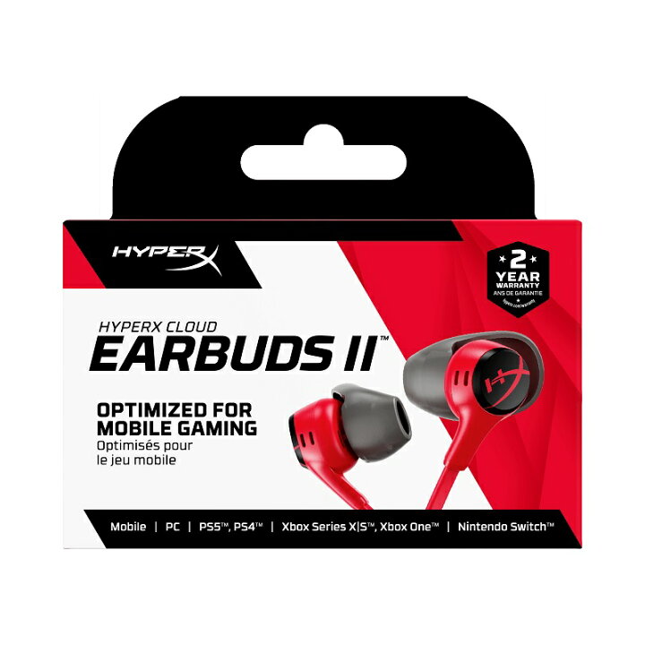楽天市場】HyperX Cloud Earbuds II ゲーミングイヤホン 有線 全2色 
