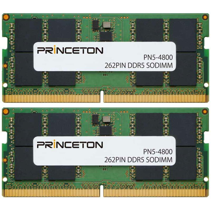 楽天市場】プリンストン 増設メモリ 32GB （16GB×2枚組） DDR5 4800MHz  