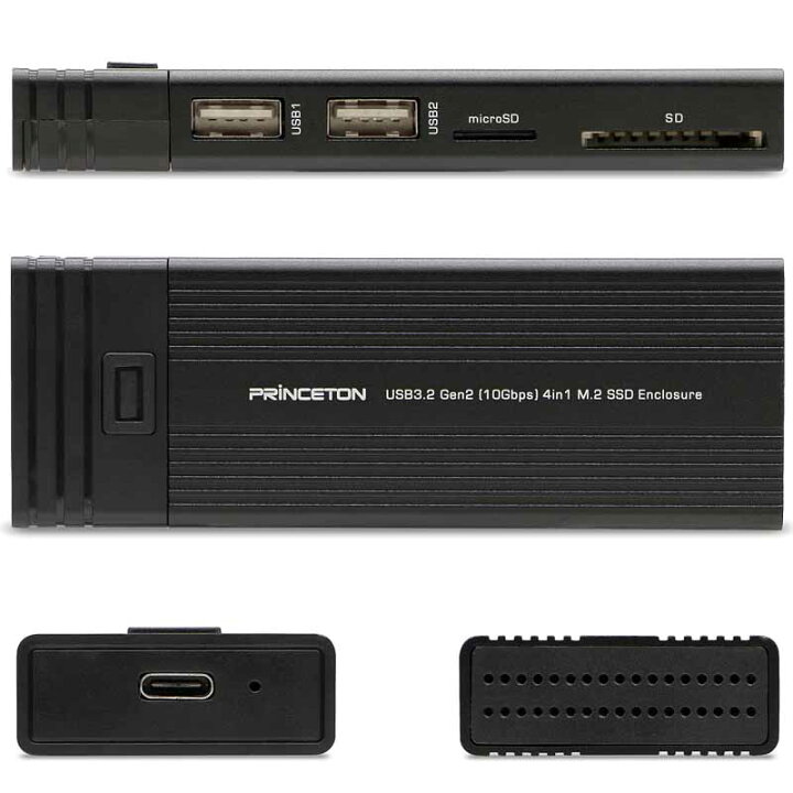 楽天市場】[5%OFFクーポン 27日朝まで]プリンストン ポータブルSSD 2TB  