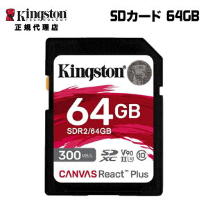 LOXg SDJ[h 64GB Canvas React Plus SDJ[h UHS-II U3 V90 SDR2/64GB Kingston SDXC 4K 8K  J uhs V Ki LZs