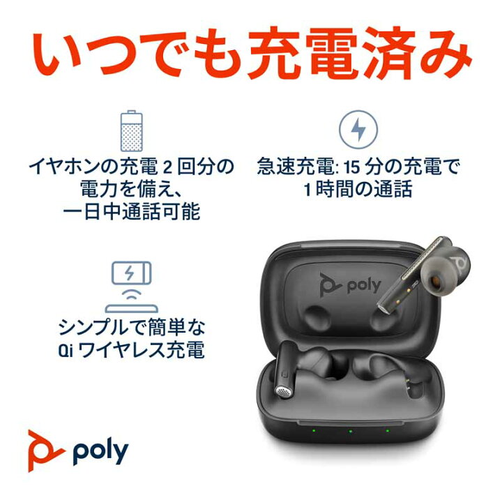 楽天市場】（在庫限り）Poly VOYAGER FREE 60 UC ワイヤレスヘッド 