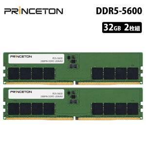 vXg ݃ 64GBi32GB×2gj DDR5 5600MHz PC5-5600 CL46 288pin UDIMM PD5-5600-32GX2 ݃[ [ fXNgbvPCp  fXNgbvp\R PC5-44800 ivۏ