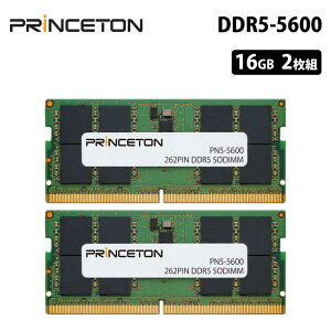vXg ݃ 32GB (16GB 2g) DDR5 5600MHz PC5-5600 CL46 262pin non-ECC SO-DIMM PN5-5600-16GX2 ݃[ [ m[gPCp  m[gp\R PC5-44800 ivۏ