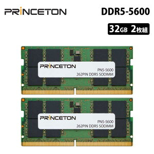 vXg ݃ 64GB (32GB 2g) DDR5 5600MHz PC5-5600 CL46 262pin non-ECC SO-DIMM PN5-5600-32GX2 ݃[ [ m[gPCp  m[gp\R PC5-44800 ivۏ