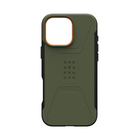 （在庫限り）UAG iPhone 16 Pro Max 用 MagSafe対応ケース CIVILIAN ソリッドデザイン 全4色 耐衝撃 UAG-IPH24LA-CMSシリーズ 6.9インチ ユーエージー 頑丈 アイフォンケース アイフォンカバー 衝撃吸収 アイフォン16プロマックス ケース