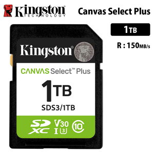 y[J[񂹁zLOXg Canvas Select Plus 1TB SD J[h UHS-I U1 V10 SDS3/1TB Kingston SDJ[h fWJ rfIJ Ki LZs