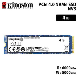 y[J[񂹁zLOXg NV3 PCIe 4.0 x4 NVMe SSD 4TB M.2 2280 SNV3S/4000G kingston  Gen4 3D NAND ^SSD Ki LZs