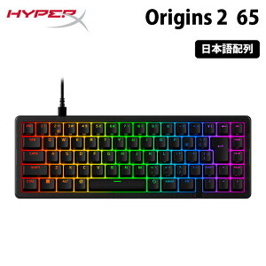 HyperX Origins 2 65 �L�� ���J�j�J�� �Q�[�~���O�L�[�{�[�h 65% ���C�A�E�g ���{��z�� HXR-B4QS3AA#ABJ �n�C�p�[�G�b�N�X �Q�[�~���O �L�[�{�[�h PC PS5 PS4 �z�b�g�X���b�v 65%���C�A�E�g O�����O�}�E��
