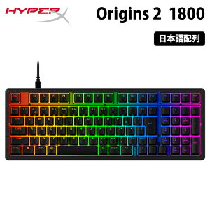 HyperX Origins 2 1800 �L�� ���J�j�J�� �Q�[�~���O�L�[�{�[�h 1800 ���C�A�E�g ���{��z�� HXR-B4QS4AA#ABJ �n�C�p�[�G�b�N�X �Q�[�~���O �L�[�{�[�h PC PS5 �z�b�g�X���b�v 1800���C�A�E�g O�����O�}�E��