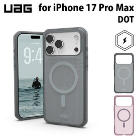 [ポイント2倍 4/17朝まで]UAG iPhone 17 Pro Max用 MagSafe対応ケース DOT 全2色 耐衝撃 ドットパターン UAG-IPH25LA-DMSシリーズ ユーエージー 頑丈 アイフォンケース アイフォンカバー 衝撃吸収 軽量