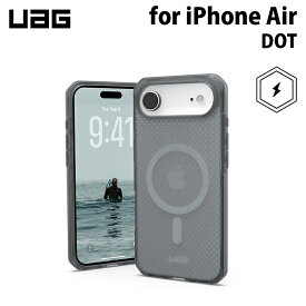 UAG iPhone Air用 MagSafe対応ケース DOT アッシュ 耐衝撃 ドットパターン UAG-IPH25LB-DMS-AS ユーエージー 頑丈 アイフォンケース アイフォンカバー 衝撃吸収 軽量