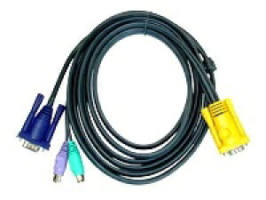 �y���[�J�[���񂹁z ATEN KVM�P�[�u�� �X�����^�C�v PS/2-SPHD15�E10m 2L-5210P/ATEN �V���� �L�����Z���s��
